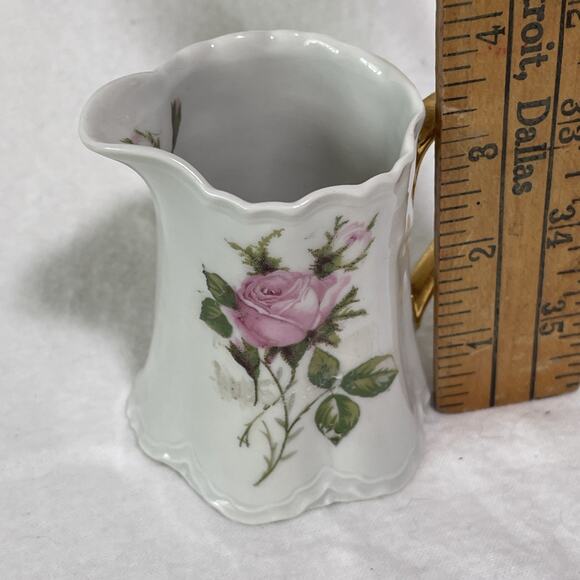 Vintage Lorenz Hutschenreuther Dresden Germany - Small 3.5” Creamer Pitcher - Picture 5 of 6